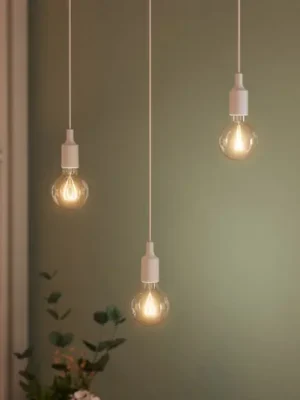 Závěsné světlo OSRAM VINTAGE 1906 BELL, bílá, plast, Ø 9 cm Ověřený