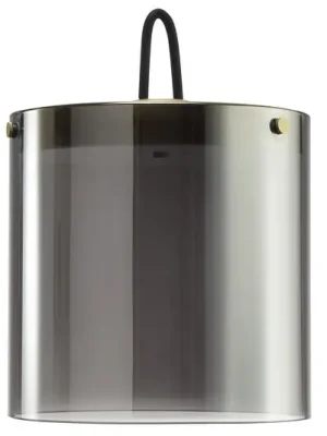 Aktuální LED stolní lampa Lumeo, Ø 21 cm, mosazná/kouřově šedá