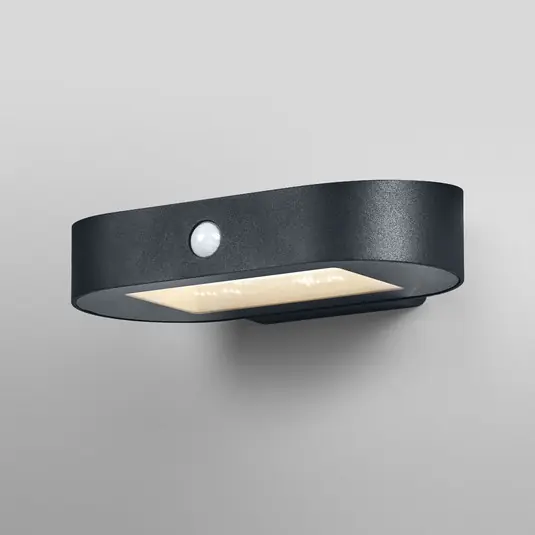 Rychlé Dodání OSRAM LED nástěnné světlo se senzorem ENDURA STYLE SOLAR OVAL 20 cm 830