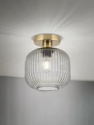 Horká Nabídka Stropní světlo Carneval, kouřově šedé, Ø 20 cm, sklo, E27