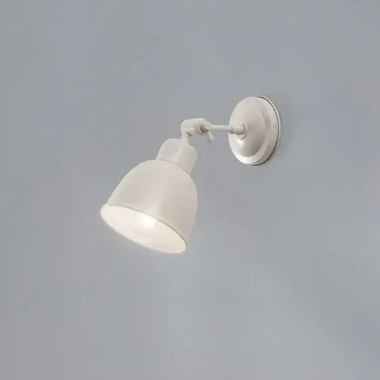 Nástěnné světlo Emoti, béžové, 1 žárovka, ocel, Ø 10 cm Časově Omezené