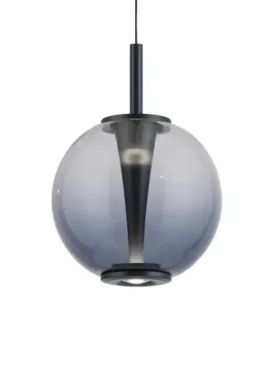LED závěsné světlo PURE Infinity, šedá/kouřově šedá, Ø 18 cm, CCT Nejlepší Volba