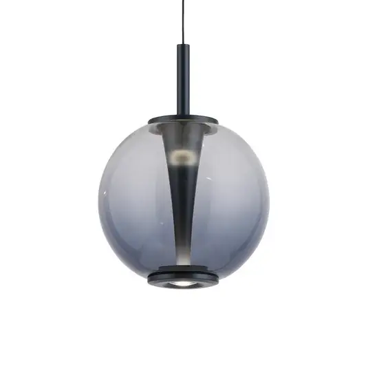 LED závěsné světlo PURE Infinity, šedá/kouřově šedá, Ø 18 cm, CCT Nejlepší Volba