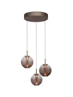 Oblíbený Závěsné světlo PURE E-Infinity, bronzová/jantarová, Ø 50 cm, CCT