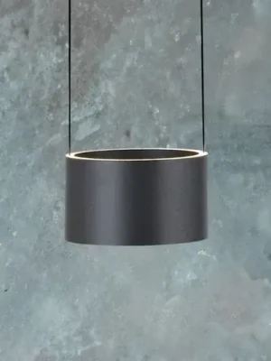 Závěsné světlo LED PURE Clipse, šedé, Ø 20 cm, CCT, stmívač, 2 žárovky Akční Nabídka