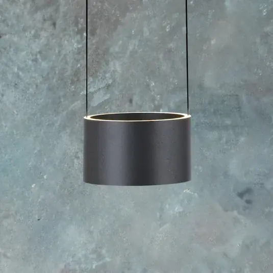Závěsné světlo LED PURE Clipse, šedé, Ø 20 cm, CCT, stmívač, 2 žárovky Akční Nabídka