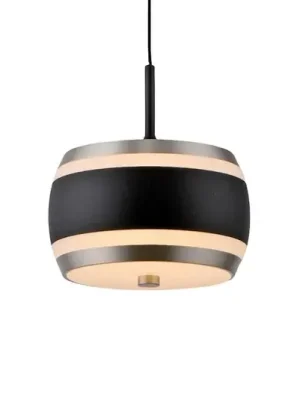 Závěsné světlo PURE Falling Rings, černá, Ø 13 cm, CCT Hit Sezóny