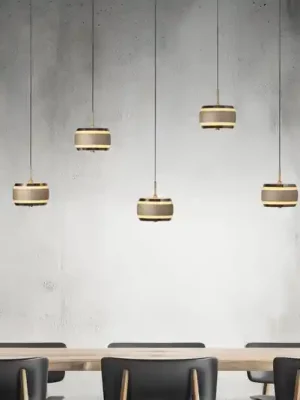 Závěsné světlo LED PURE Falling Rings, bronzová, délka 101 cm, 5 žárovek Cenová Bomba