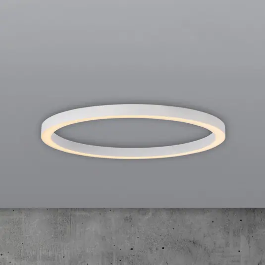 Koupit Online LED stropní svítidlo PURE Lines, Ø 70 cm, bílé, dálkové ovládání CCT