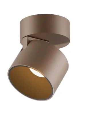 LED stropní bodové osvětlení PURE Cup, bronzová barva, Ø 9,5 cm, kov Zlevněný
