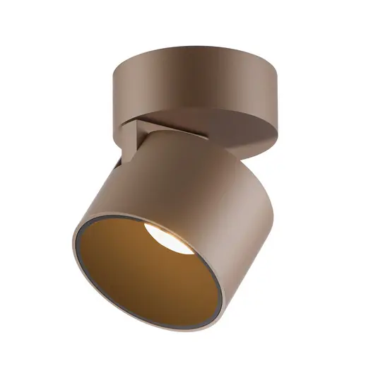 LED stropní bodové osvětlení PURE Cup, bronzová barva, Ø 9,5 cm, kov Zlevněný