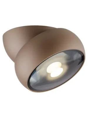 LED stropní bodové osvětlení PURE Move, Ø 12 cm, bronzová barva, kov/sklo Rychlé Dodání