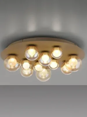 Tovární Cena LED stropní svítidlo PURE Popup, bronzová/jantarová, Ø 60 cm, CCT, 11 žárovek