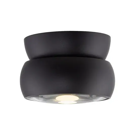 LED stropní bodové osvětlení PURE Move, černé, Ø 12 cm, kov/sklo Akční Cena