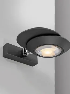 LED nástěnné světlo PURE Oculis, černá, 30 cm, železo/sklo, 2žárovková Akční Cena