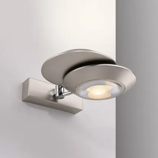 LED nástěnné světlo PURE Oculis, stříbrná barva, 30 cm, železo, 2žárovkové Nejprodávanější