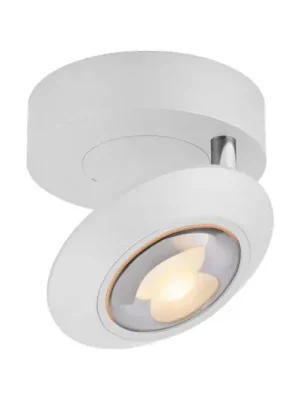 LED stropní svítidlo PURE Oculis, bílé, Ø 15 cm, železo/sklo Nová Kolekce