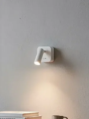 Ideal Lux LED nástěnné bodové svítidlo Bean, bílé, šířka 7 cm, kov Nejlepší Cena
