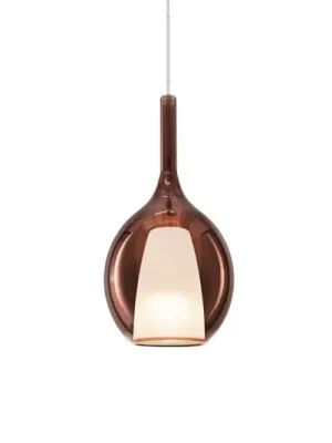 Ideal Lux závěsné světlo Kalique 2, měděná, Ø 18 cm Super Cena
