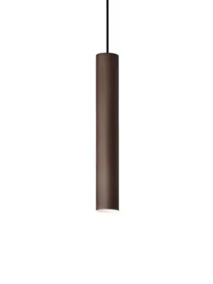 Nová Kolekce Ideal Lux závěsné světlo Look, tmavě hnědé, Ø 6 cm, kov