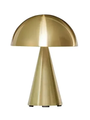 Nejprodávanější HÜBSCH LED stolní lampa Mush, mosaz, IP44, stmívatelné