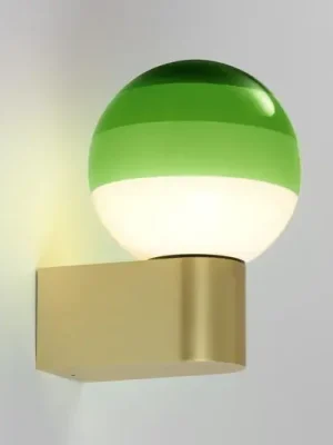 Výhodná Nabídka MARSET LED nástěnné světlo Dipping Light A1, zelená/zlatá