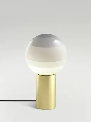 Stolní lampa MARSET Dipping Light S, bílá/mosazná Rychlé Dodání