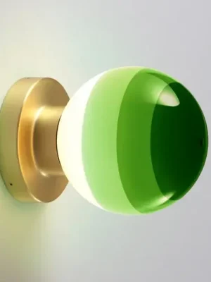 Bezpečná Platba MARSET LED nástěnné světlo Dipping Light A2, zelená/zlatá