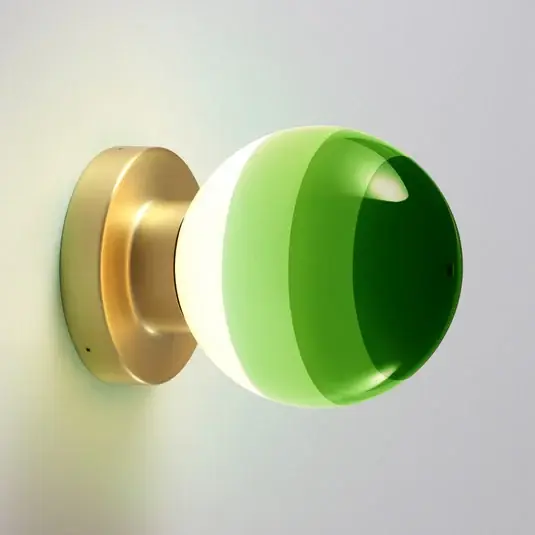 Bezpečná Platba MARSET LED nástěnné světlo Dipping Light A2, zelená/zlatá
