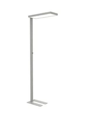 Vysoce Kvalitní LED stojací lampa do kanceláře MAULjura, stříbrná, hliník, 196,5 cm