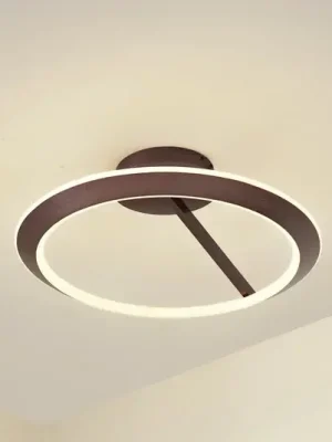 Výhodná Nabídka Lucande LED stropní svítidlo Eldra, kávově hnědá, Ø 55 cm, CCT