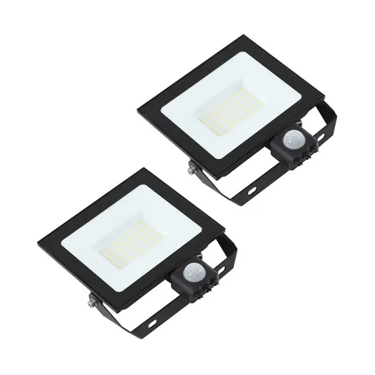 Akční Cena Prios LED venkovní bodové osvětlení Maikel, 50 W, kov, senzor, sada 2 ks