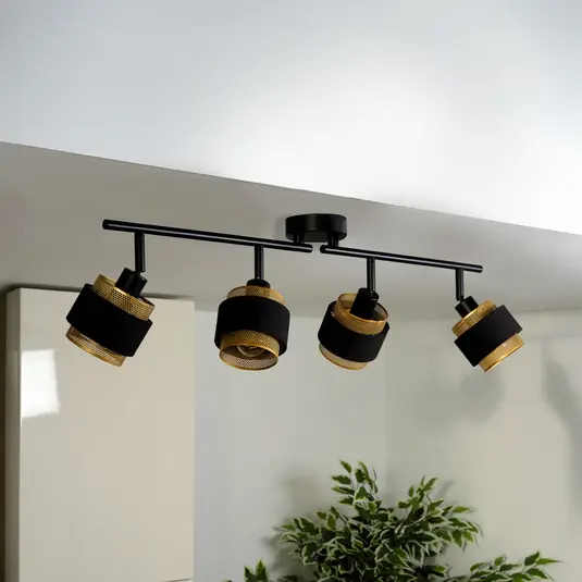 Kup Teď Stropní světlo OSRAM Decor Spot Hornet, 4-ramenné, černé/zlaté