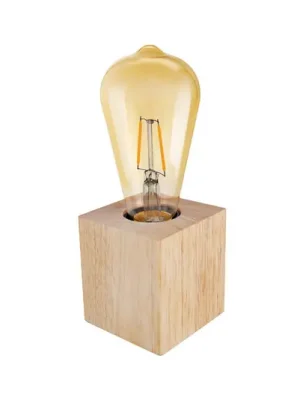 Stolní lampa OSRAM Vintage 1906, dřevo s LED žárovkou E27 Ověřený