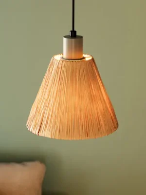 Cenový Hit OSRAM závěsné světlo Decor Raffia, 1-žárovkové, rafia, přírodní barva