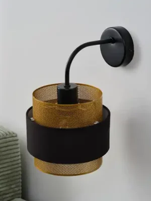 OSRAM nástěnné světlo Decor Hornet, 1 žárovka, černá/zlatá, E27 Ověřený