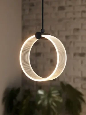 OSRAM LED závěsné světlo Decor Circle, 1-žárovkové, CCT, černé Nejlepší Volba