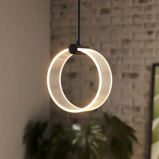 OSRAM LED závěsné světlo Decor Circle, 1-žárovkové, CCT, černé Nejlepší Volba