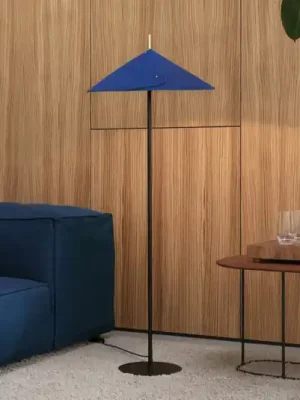 Stojací lampa OSRAM Decor Flip, modrá, plsť, E14, nastavitelná Vysoce Kvalitní