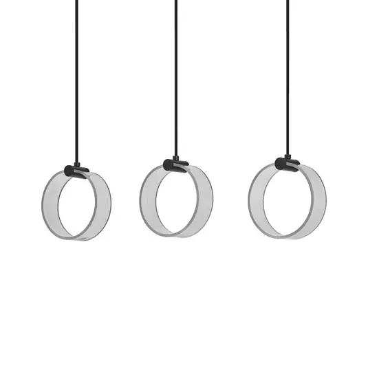 OSRAM LED závěsné světlo Decor Circle, 3-ramenné, CCT, černá Speciální Cena