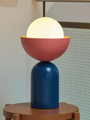 Stolní lampa OSRAM Decor Bowl, modrá/růžová, ocel, E14 Akční Cena