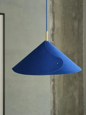 Závěsné světlo OSRAM Decor Flip, modré, plsť, E14, nastavitelné Sezónní Sleva