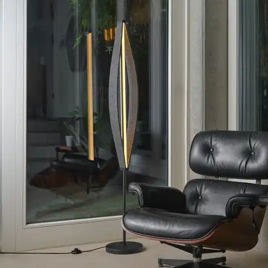 OSRAM LED stojací lampa Decor Flat Felt, šedá, plsť, 3 000 K Top Prodej