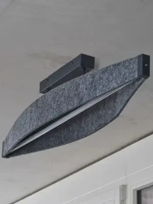 OSRAM LED stropní svítidlo Decor Flat Felt, šedé, plstěné, 3 000 K Rychlé Dodání