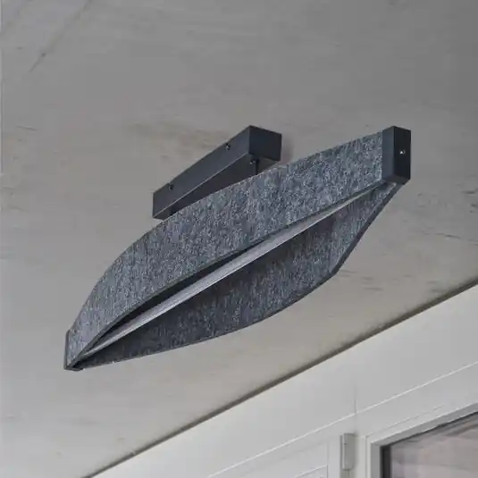 OSRAM LED stropní svítidlo Decor Flat Felt, šedé, plstěné, 3 000 K Rychlé Dodání