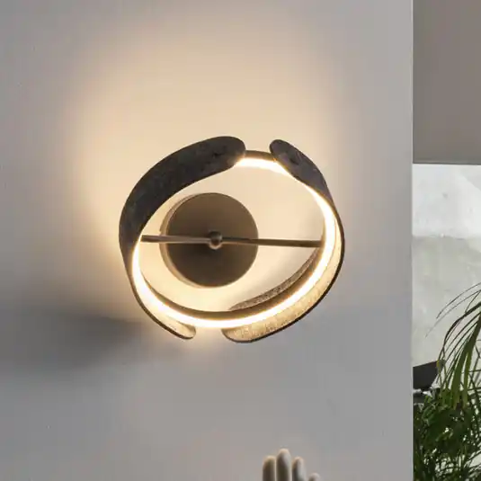 Odeslání Ihned OSRAM LED nástěnné světlo Decor Curve Felt, šedá, plsť, 3 000 K