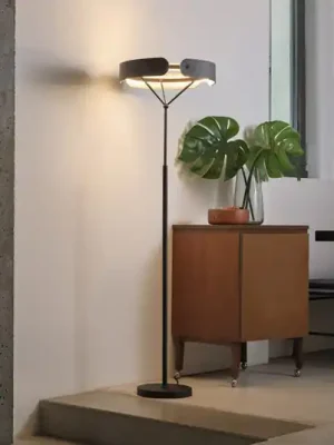 OSRAM LED stojací lampa Decor Curve Felt, šedá, plsť, 3 000 K Poslední Šance