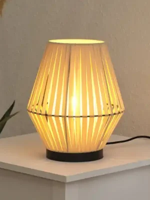 Stolní lampa OSRAM Decor Stripes, béžová, textil, E14 Oblíbený