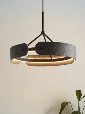 Akční Cena OSRAM LED závěsné světlo Decor Curve Felt, šedá, plsť, 3 000 K