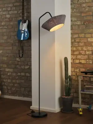 Stojací lampa OSRAM Decor Pásek, šedá, textil, E14 Dokud Zásoby Vydrží